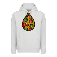 Dove Grey christmas  teardrop Premium Hoodie - BundleAndBundleShop