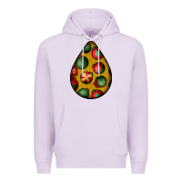 Lilac christmas  teardrop Premium Hoodie - BundleAndBundleShop