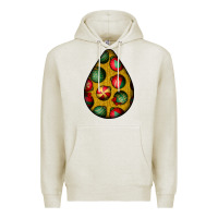 Oatmeal Heather christmas  teardrop Premium Hoodie - BundleAndBundleShop