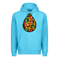 Ocean Blue christmas  teardrop Premium Hoodie - BundleAndBundleShop