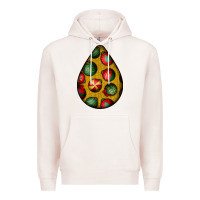 Pale Pink christmas  teardrop Premium Hoodie - BundleAndBundleShop