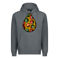 Rock christmas  teardrop Premium Hoodie - BundleAndBundleShop