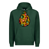 Sports Green christmas  teardrop Premium Hoodie - BundleAndBundleShop