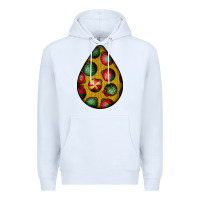 White christmas  teardrop Premium Hoodie - BundleAndBundleShop