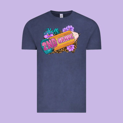 Hello 2nd Grade Vintage Tee Designed By Ranaportraitstore