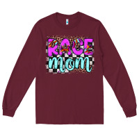 Burgundy race mom Long Sleeve Tee - JahusDesignShop