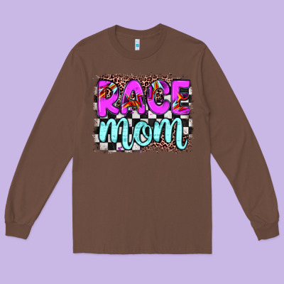 Race Mom Long Sleeve Tee Designed By Jahusdesignshop