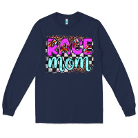 Navy race mom Long Sleeve Tee - JahusDesignShop