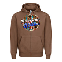 Chestnut american babe Zipper Hoodie - JahusDesignShop