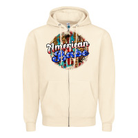 Sandshell american babe Zipper Hoodie - JahusDesignShop