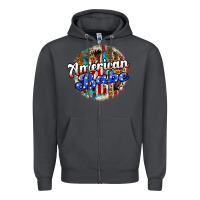 Smoke american babe Zipper Hoodie - JahusDesignShop