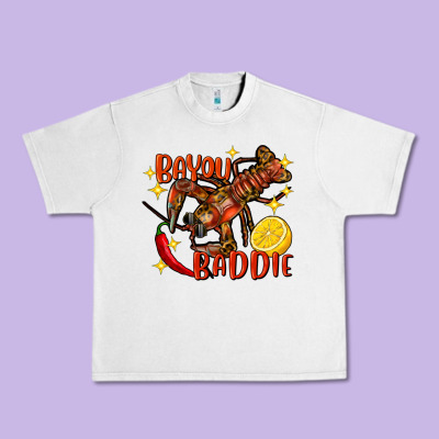 Crawfish Bayou Baddie Urban Heavy Tee Designed By Fadigitalartstudio