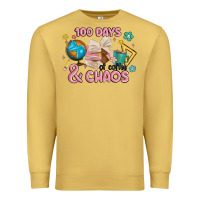 Antique Gold 100 days of coffe and chaos Premium Sweatshirt - MaliasSmallBusiness