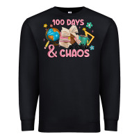 Black 100 days of coffe and chaos Premium Sweatshirt - MaliasSmallBusiness