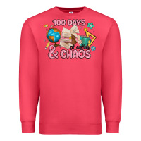 Cardinal 100 days of coffe and chaos Premium Sweatshirt - MaliasSmallBusiness