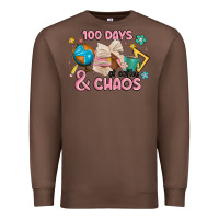 Chestnut 100 days of coffe and chaos Premium Sweatshirt - MaliasSmallBusiness
