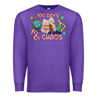 Purple 100 days of coffe and chaos Premium Sweatshirt - MaliasSmallBusiness
