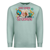Seafoam 100 days of coffe and chaos Premium Sweatshirt - MaliasSmallBusiness