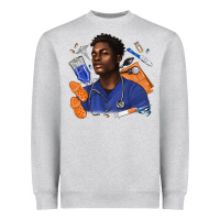 Heather Grey afro man nurse Heavyweight Sweatshirt - texasbilliewilder