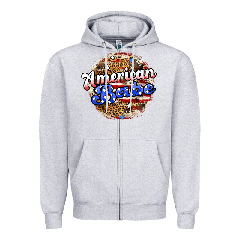 American Babe Zipper Hoodie by JahusDesignShop | Teevron