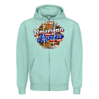 Seafoam american babe Zipper Hoodie - JahusDesignShop