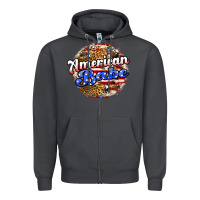 Smoke american babe Zipper Hoodie - JahusDesignShop