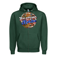 Sports Green american babe Zipper Hoodie - JahusDesignShop