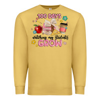 Antique Gold 100 days of watching my students grow Premium Sweatshirt - MaliasSmallBusiness