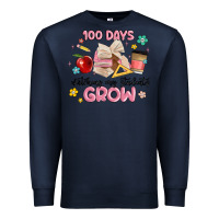 Navy 100 days of watching my students grow Premium Sweatshirt - MaliasSmallBusiness