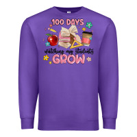 Purple 100 days of watching my students grow Premium Sweatshirt - MaliasSmallBusiness