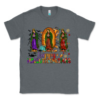 Charcoal Heather our lady of guadalupe happy hallothanksmas Classic Tee - JahusDesignShop