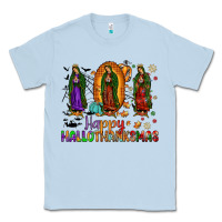 Dusty Blue our lady of guadalupe happy hallothanksmas Classic Tee - JahusDesignShop