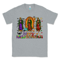 Heather Grey our lady of guadalupe happy hallothanksmas Classic Tee - JahusDesignShop