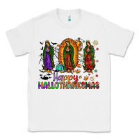 White our lady of guadalupe happy hallothanksmas Classic Tee - JahusDesignShop