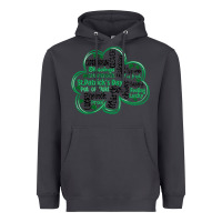 Smoke st patricks day shamrock typography Heavyweight Hoodie - MaliasSmallBusiness