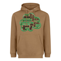 Toasted Coconut st patricks day shamrock typography Heavyweight Hoodie - MaliasSmallBusiness