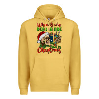Antique Gold when you’re dead inside but it's christmas Premium Hoodie - BundleAndBundleShop