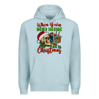 Blue Mist when you’re dead inside but it's christmas Premium Hoodie - BundleAndBundleShop