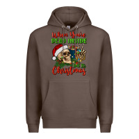 Coffee when you’re dead inside but it's christmas Premium Hoodie - BundleAndBundleShop