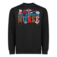 Black all american nurse Heavyweight Sweatshirt - texasbilliewilder