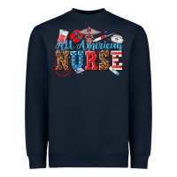 Navy all american nurse Heavyweight Sweatshirt - texasbilliewilder