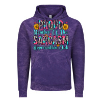 Cloud Purple proud member of the sarcasm appreciation club Vintage Hoodie - Zillion Design Studio