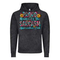 Vintage Black proud member of the sarcasm appreciation club Vintage Hoodie - Zillion Design Studio