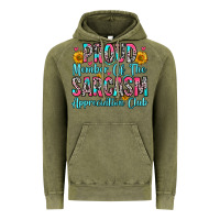 Vintage Olive proud member of the sarcasm appreciation club Vintage Hoodie - Zillion Design Studio