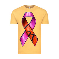 Vintage Mustard Breast Cancer Ribbon Basketball Vintage Tee - texasbilliewilder