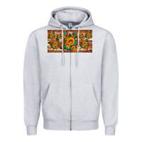 Sunflower Gemstone Leopard Cowhide Horseshoe License Plate Zipper Hoodie | Teevron