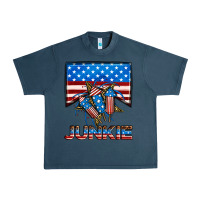 Midnight Navy American junkie Urban Heavy Tee - Neo Western