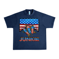 Navy American junkie Urban Heavy Tee - Neo Western