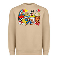 Mushroom cartoon characters coffee cups Heavyweight Sweatshirt - Zillion Design Studio