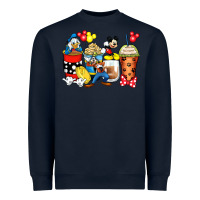 Cartoon Characters Coffee Cups Heavyweight Sweatshirt | Teevron